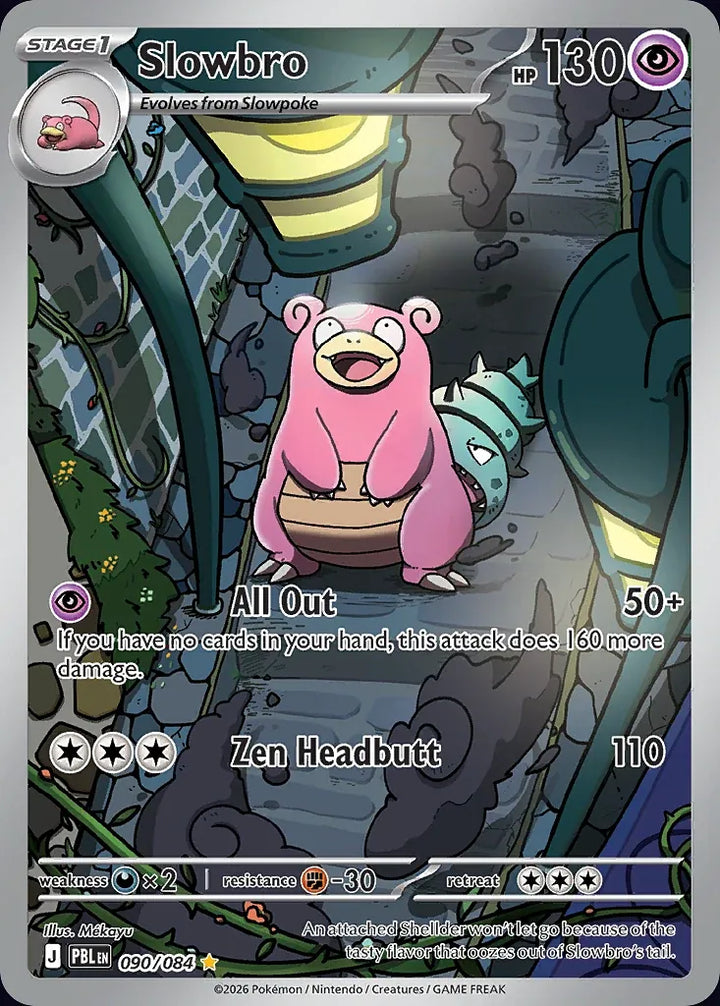 Slowbro 90 Illustration Rare - EN-me5 card