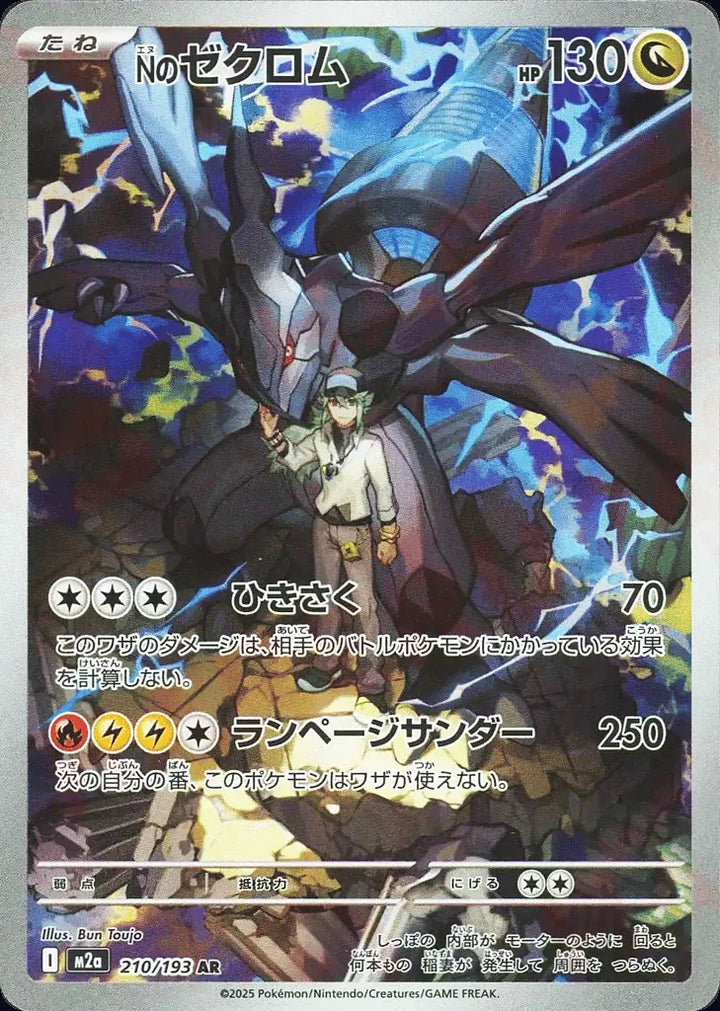 N's Zekrom 210/193 Art Rare (AR) - JPN-M2a card