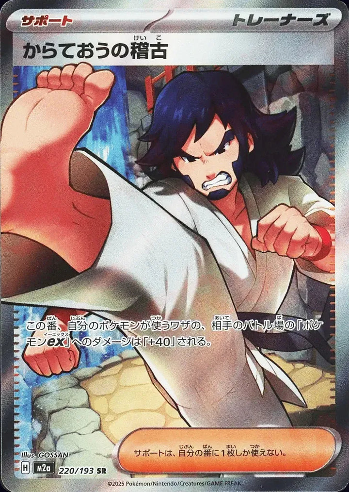 Black Belt's Training 220/193 Super Rare (SR) - JPN-M2a card
