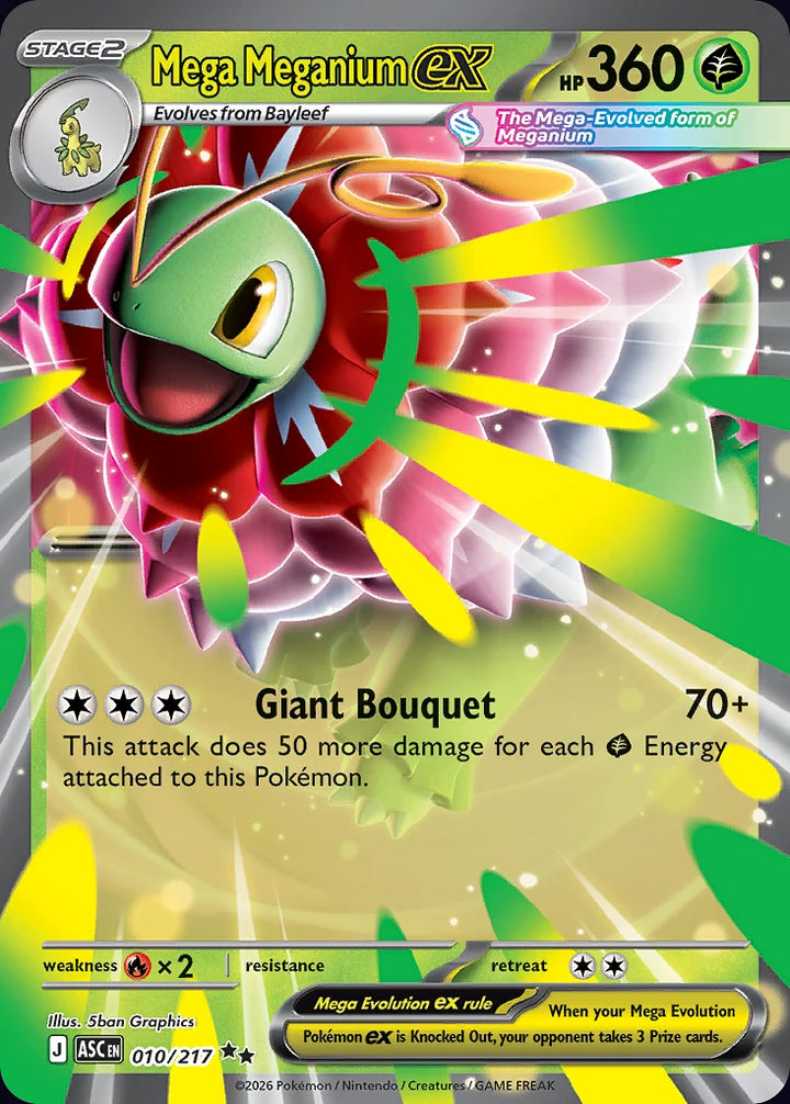 Mega Meganium ex 10 Double Rare (ex) · Ascended Heroes (EN) - Bundle card