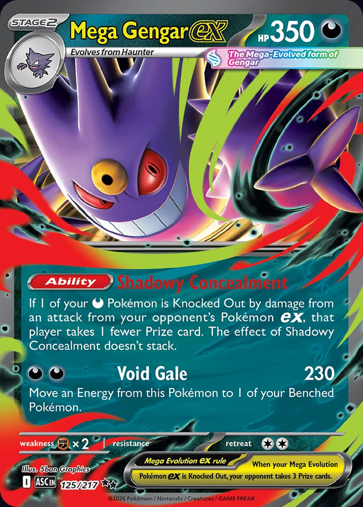 Mega Gengar ex 125 Double Rare (ex) · Ascended Heroes (EN) - Bundle card
