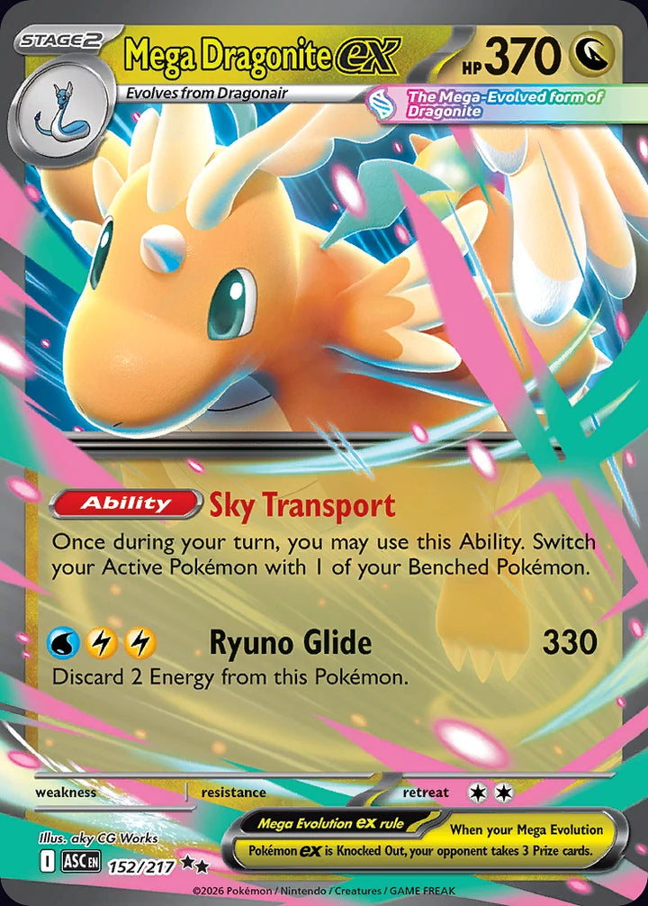 Mega Dragonite ex 152 Double Rare (ex) · Ascended Heroes (EN) - Bundle card