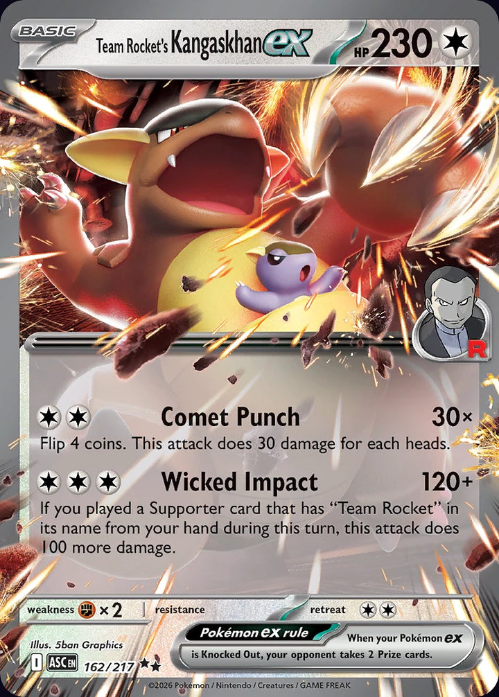 Team Rocket's Kangaskhan ex 162 Double Rare (ex) · Ascended Heroes (EN) - Bundle card
