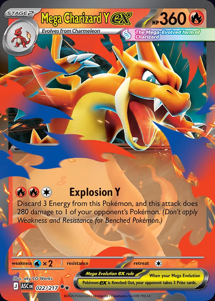 Mega Charizard Y ex 22 Double Rare (ex) · Ascended Heroes (EN) - Bundle card