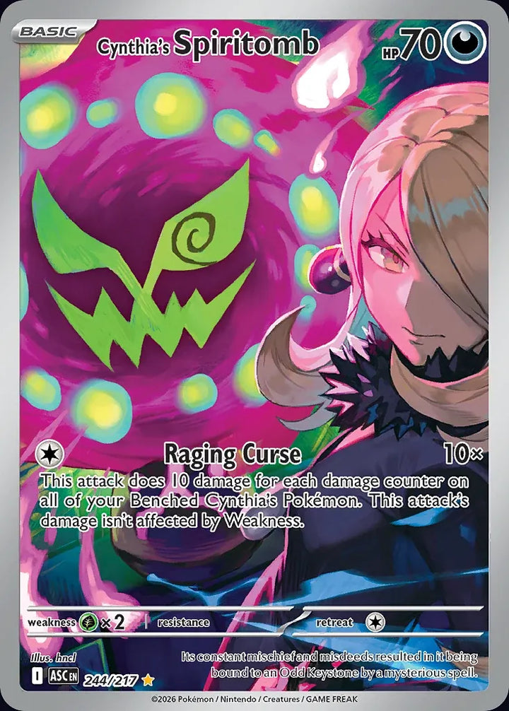 Cynthia's Spiritomb 244 Illustration Rare · Ascended Heroes (EN) - Bundle card