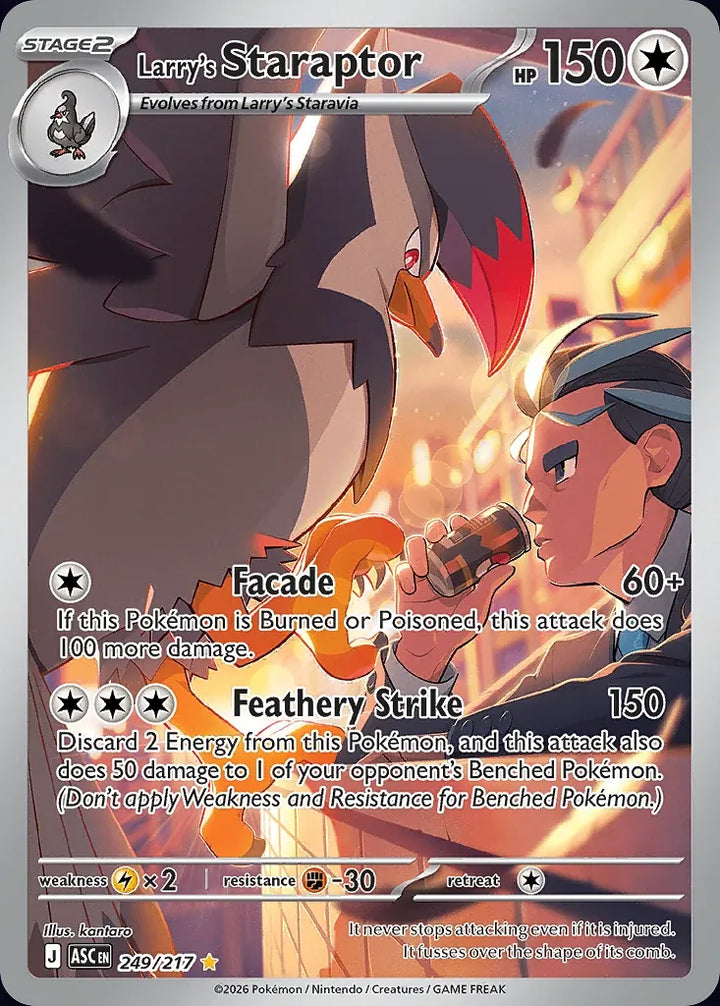Larry's Staraptor 249 Illustration Rare · Ascended Heroes (EN) - Bundle card