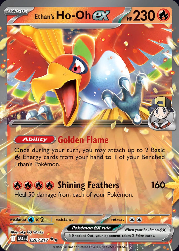 Ethan's Ho-Oh ex 26 Double Rare (ex) · Ascended Heroes (EN) - Bundle card