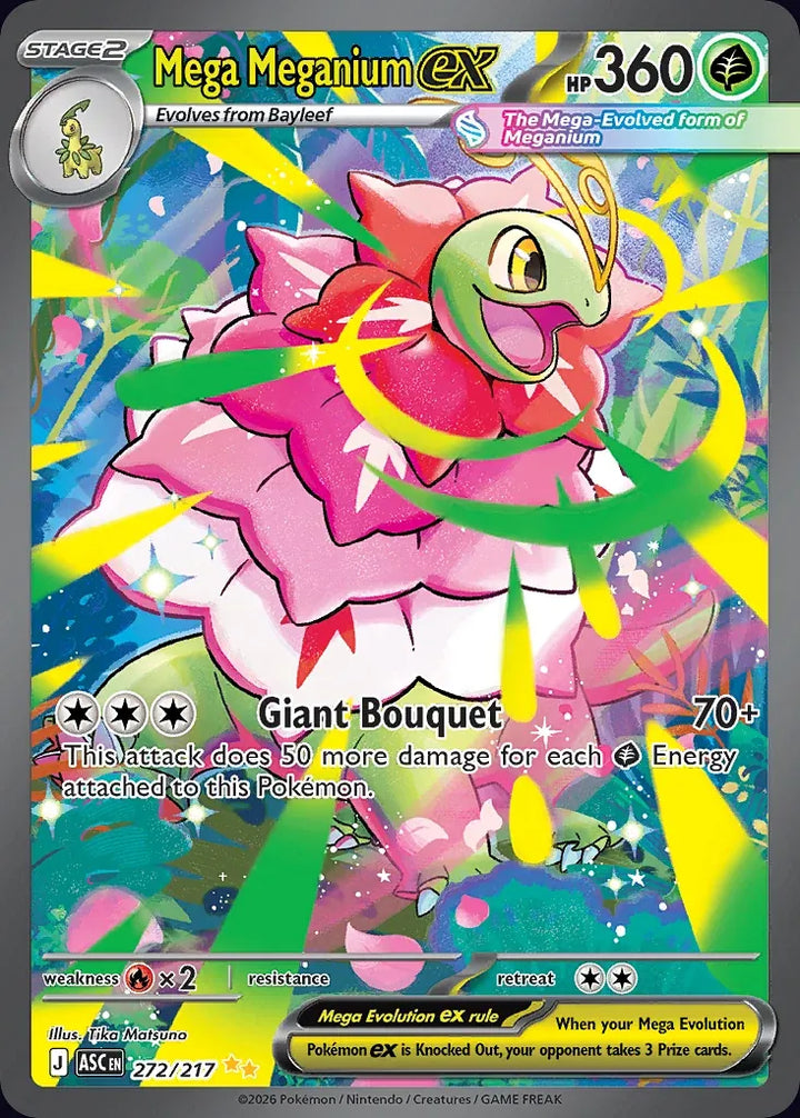 Mega Meganium ex 272 Special Illustration Rare · Ascended Heroes (EN) - Bundle card