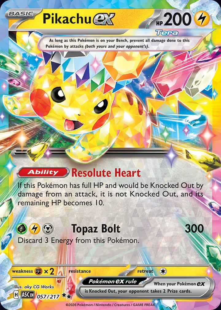 Pikachu ex 57 Double Rare (ex) · Ascended Heroes (EN) - Bundle card