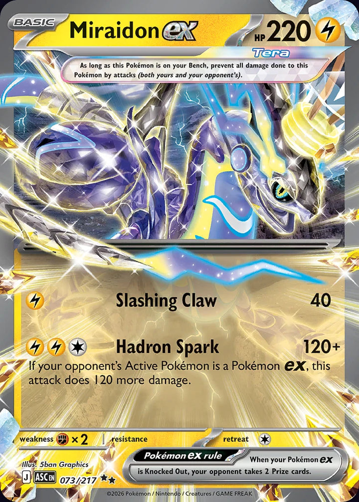 Miraidon ex 73 Double Rare (ex) · Ascended Heroes (EN) - Bundle card