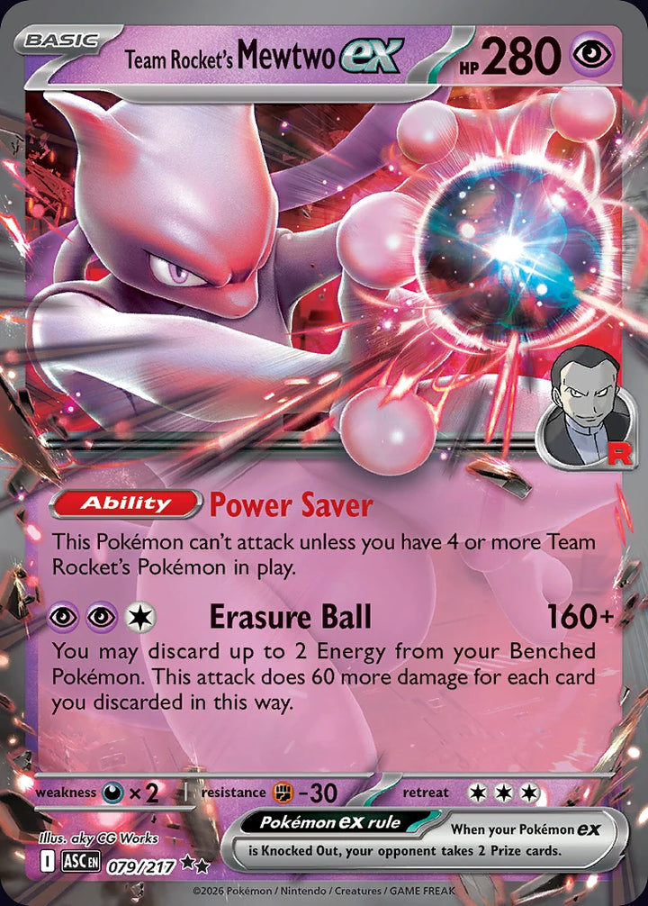 Team Rocket's Mewtwo ex 79 Double Rare (ex) · Ascended Heroes (EN) - Bundle card