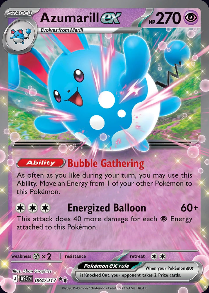 Azumarill ex 84 Double Rare (ex) · Ascended Heroes (EN) - Bundle card