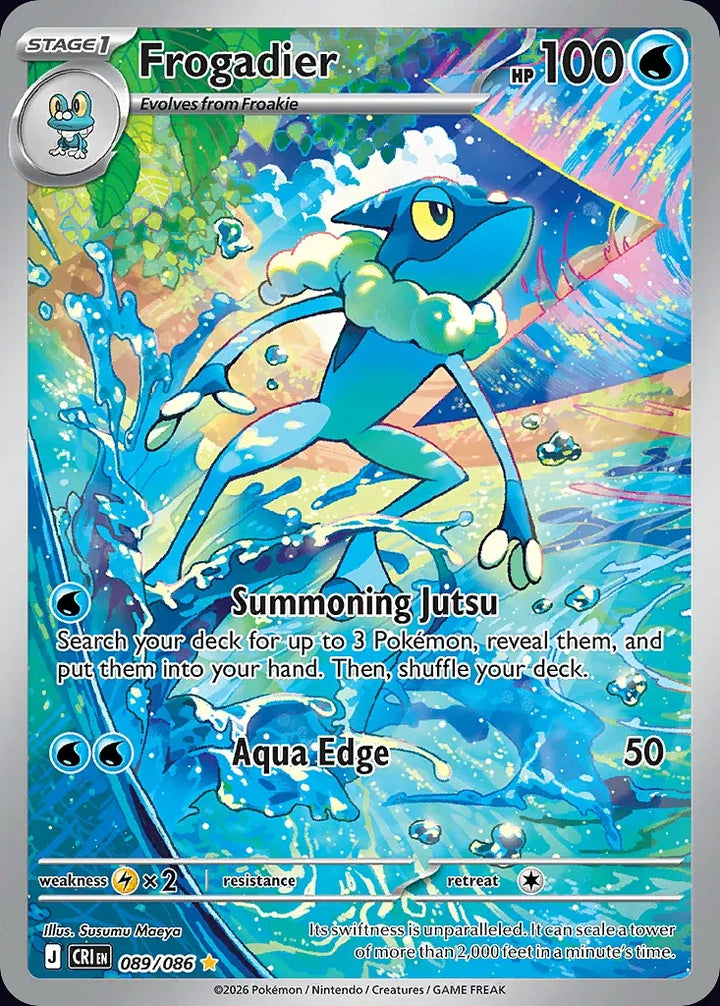 Frogadier 89 Illustration Rare · Chaos Rising (EN) - Bundle card