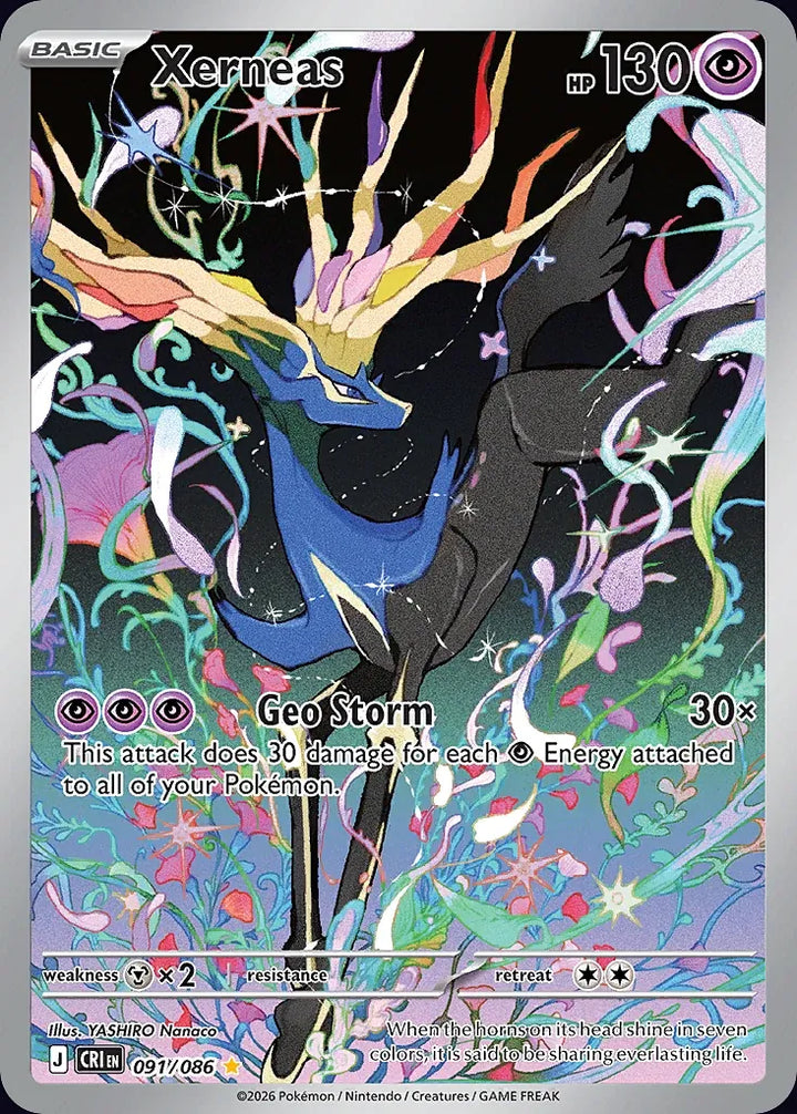 Xerneas 91 Illustration Rare · Chaos Rising (EN) - Bundle card