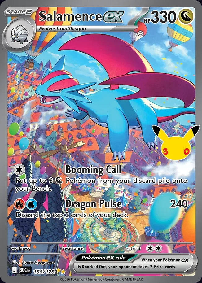 Salamence ex 156 Special Illustration Rare · 30th Celebration (EN) - Bundle card