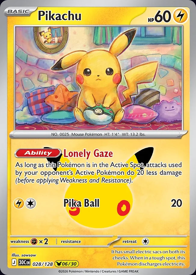 Pikachu 28 Pikachu Collection · 30th Celebration (EN) - Bundle card