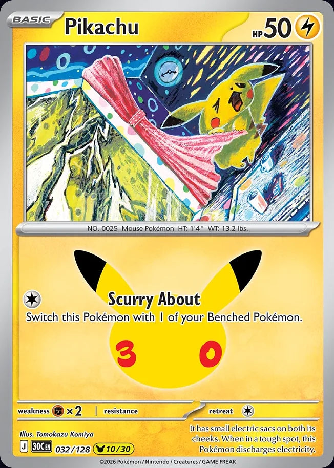 Pikachu 32 Pikachu Collection · 30th Celebration (EN) - Bundle card