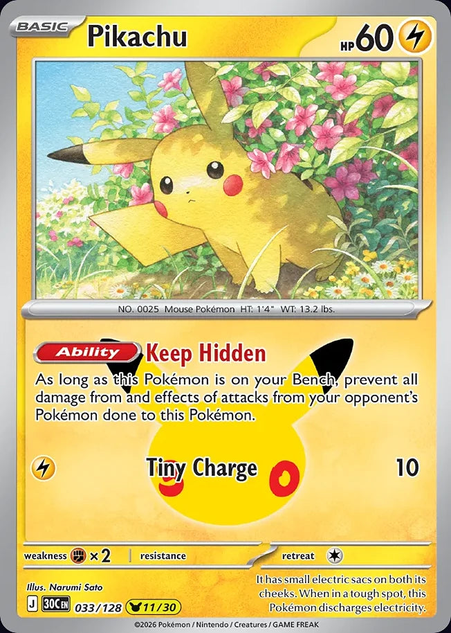 Pikachu 33 Pikachu Collection · 30th Celebration (EN) - Bundle card