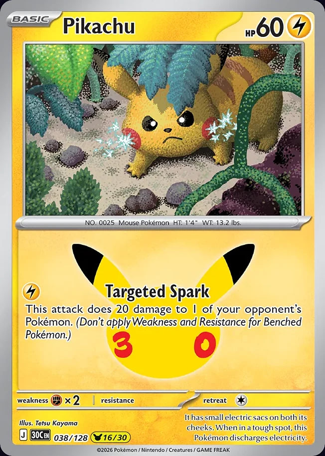 Pikachu 38 Pikachu Collection · 30th Celebration (EN) - Bundle card