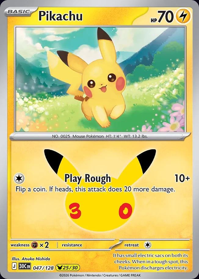 Pikachu 47 Pikachu Collection · 30th Celebration (EN) - Bundle card