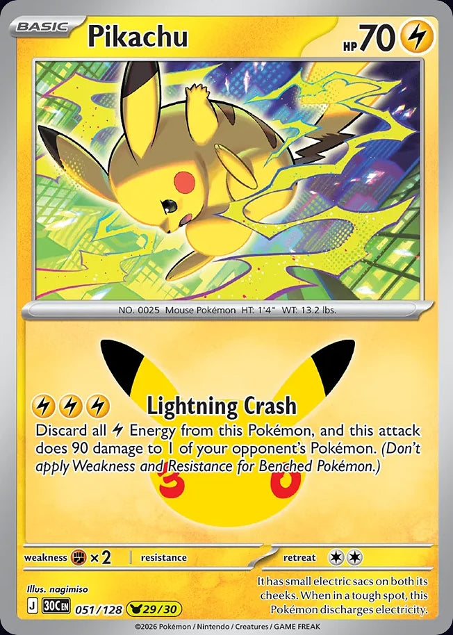 Pikachu 51 Pikachu Collection · 30th Celebration (EN) - Bundle card