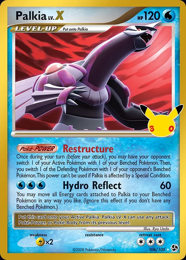 Palkia LV.X 106 CC Classic Collection · 30th Celebration (EN) - Bundle card