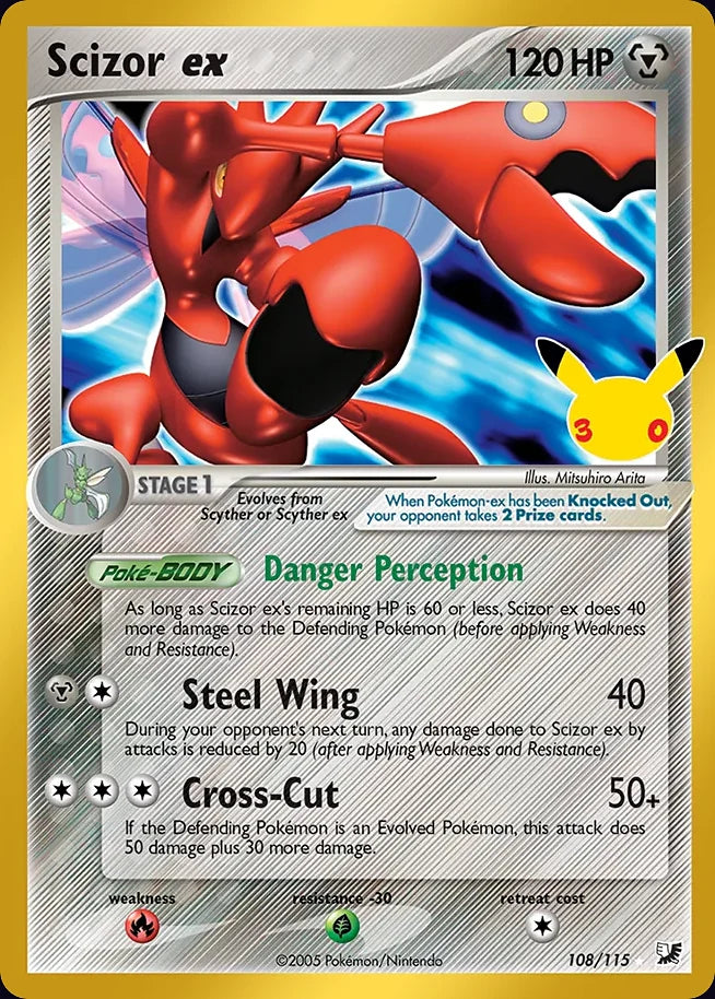 Scizor ex 108 CC Classic Collection · 30th Celebration (EN) - Bundle card