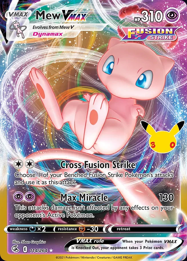 Mew VMAX 114 CC Classic Collection · 30th Celebration (EN) - Bundle card