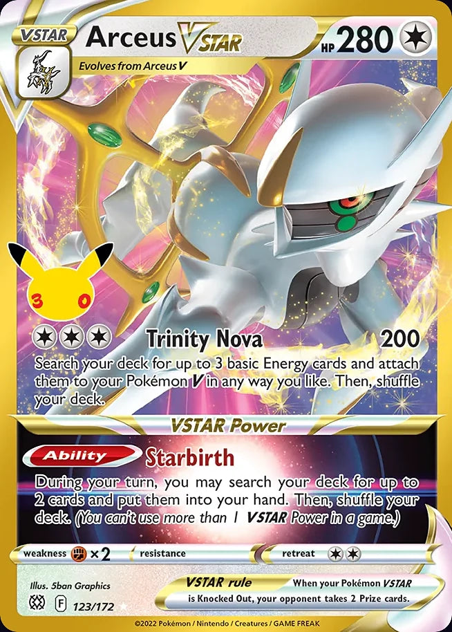 Arceus VSTAR 123 CC Classic Collection · 30th Celebration (EN) - Bundle card