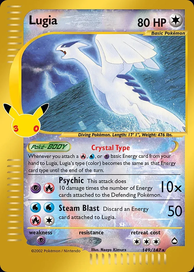 Lugia 149 CC Classic Collection · 30th Celebration (EN) - Bundle card