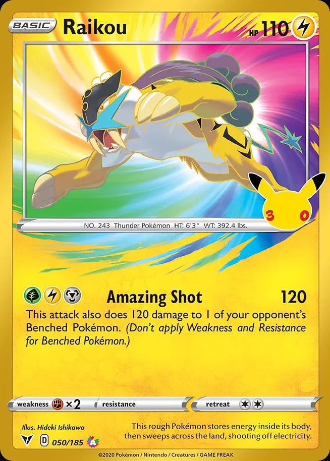 Raikou 50 CC Classic Collection · 30th Celebration (EN) - Bundle card