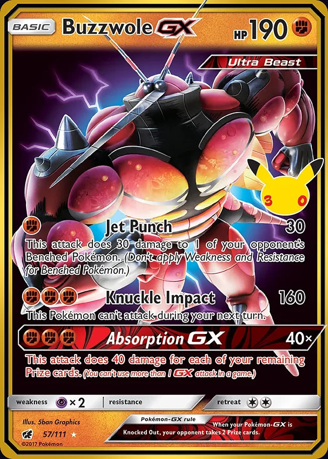 Buzzwole-GX 57 CC Classic Collection · 30th Celebration (EN) - Bundle card
