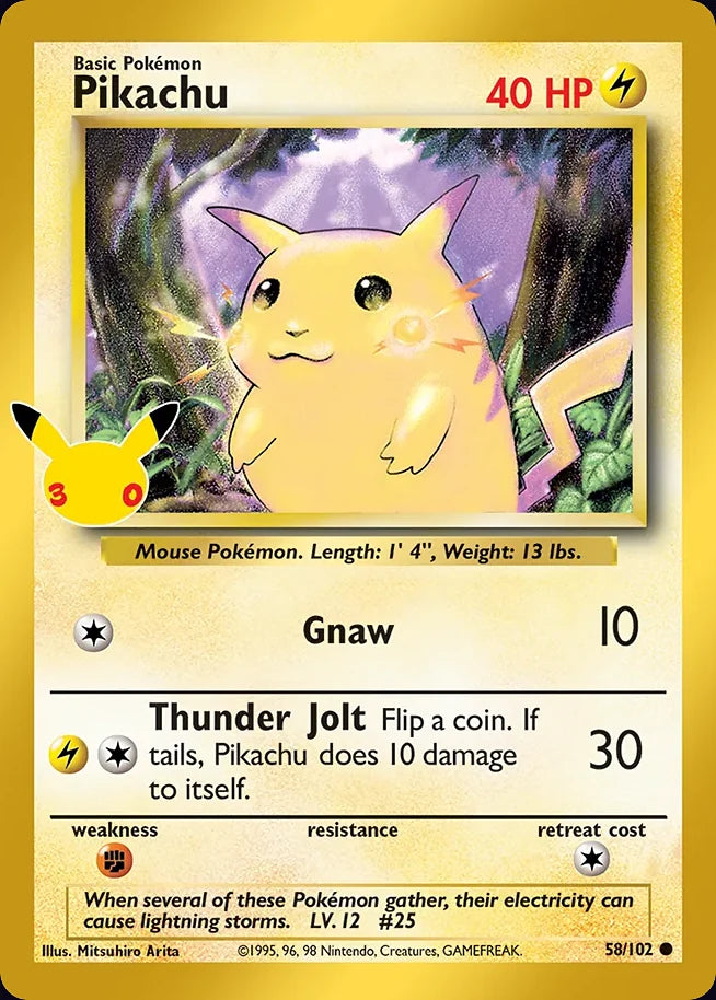 Pikachu 58 CC Classic Collection · 30th Celebration (EN) - Bundle card