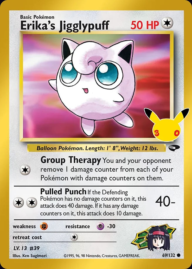 Erika's Jigglypuff 69 CC Classic Collection · 30th Celebration (EN) - Bundle card