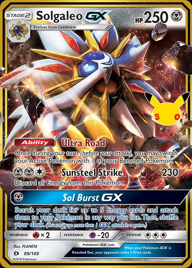 Solgaleo-GX 89 CC Classic Collection · 30th Celebration (EN) - Bundle card